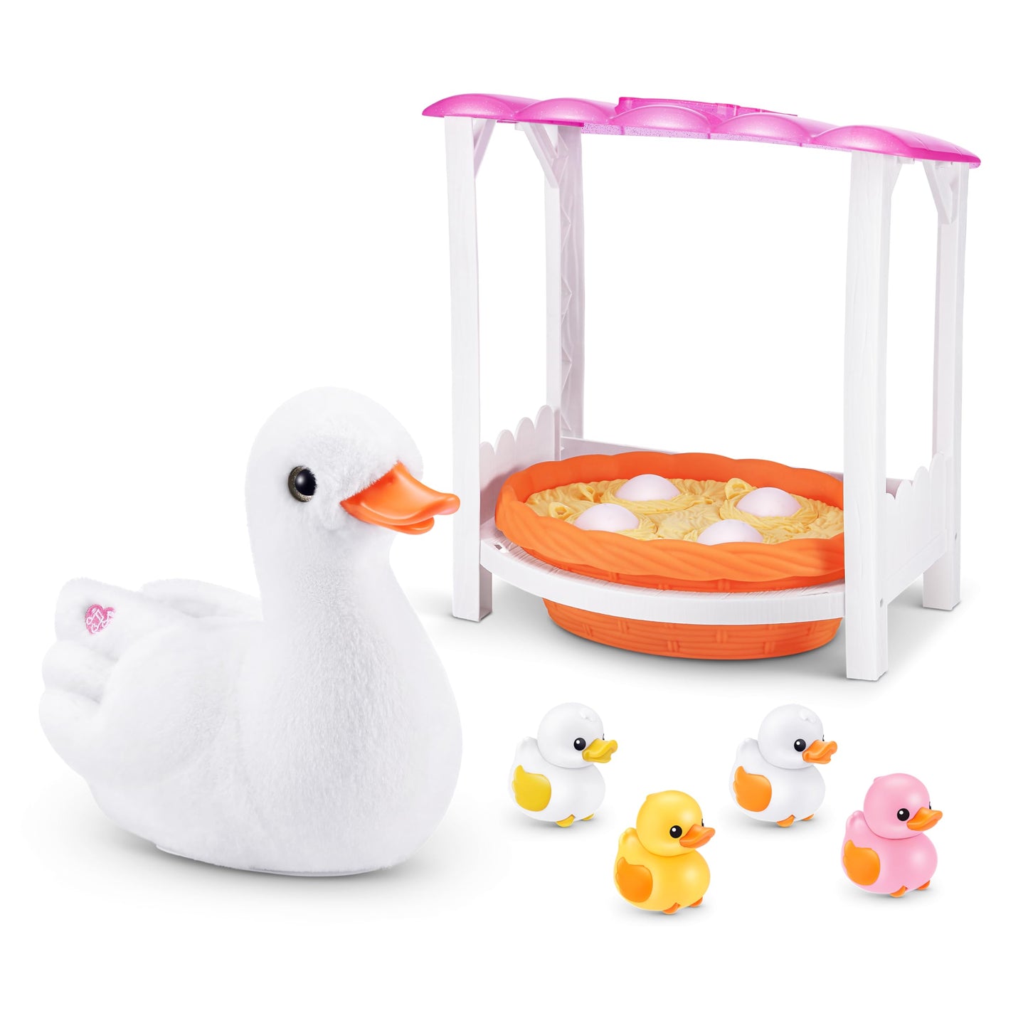 Pets Alive Mommy Duck & Baby Surprise by ZURU Nurturing Play Surprise Hatching Interactive Girls' Toy.