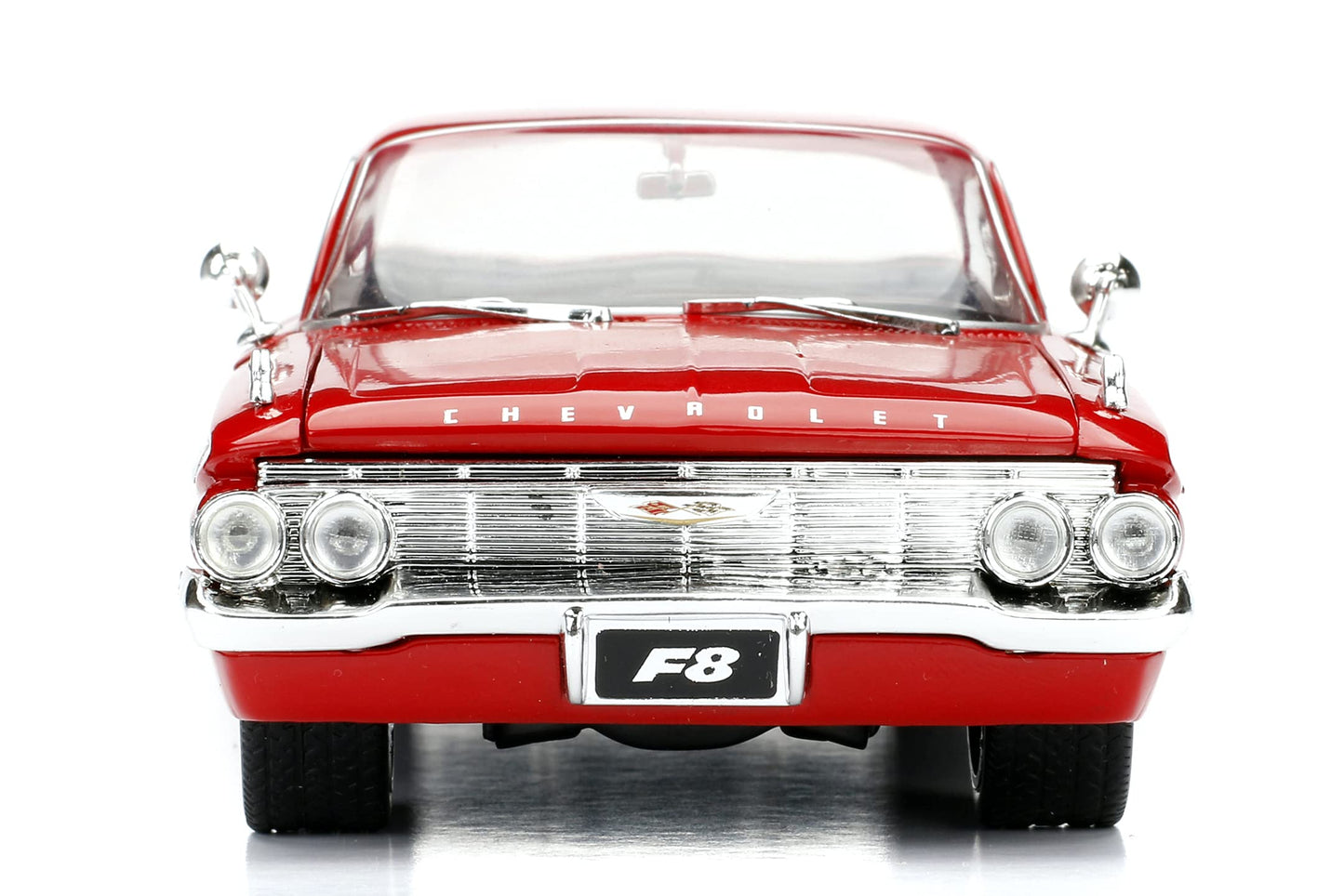 Jada Toys Fast & Furious 8 1:24 Diecast - Dom's Chevy Impala Vehicle, Red