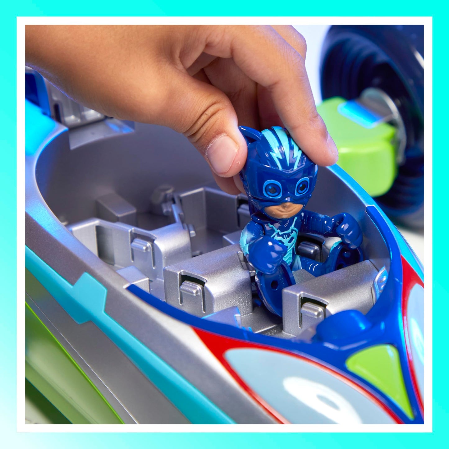 PJ Masks Power Heroes PJ Explorider, Converting Vehicle with 3 Modes, Lights & Sounds, Toys for Boys and Girls 3 Years and Up, Preschool Toys