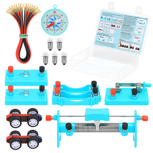 Ransanx STEM Physics Science Lab Kit for Kids, Electricity & Magnetism Experiments, Circuit Learning Set for Ages 8-16