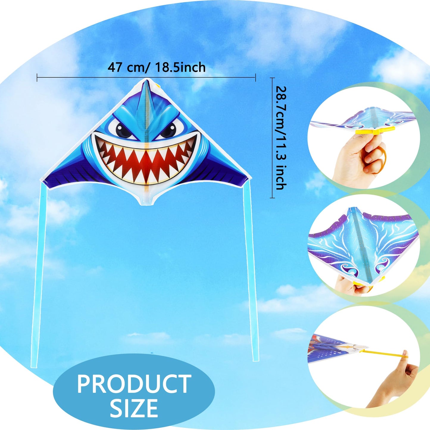 Hoarost 15 Pcs Mini Finger Launcher Kites with Animal Patterns Small Ejection Slingshot Kite Outdoor Flying Toys for Park Backyard Beach Game