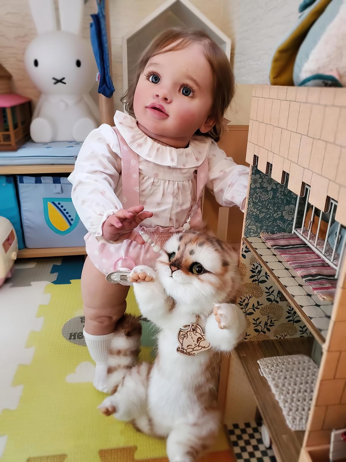TERABITHIA 26Inches Soft Cuddly Body Realistic Reborn Toddler Dolls Lifelike Newborn Baby Collectible Art Doll for Girls, Safe for Kids Age 3+