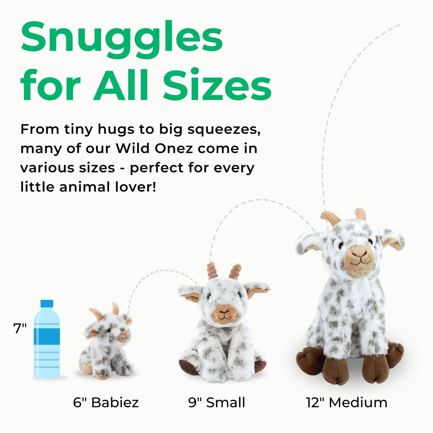 The Petting Zoo Highland Cow Plushie Stuffed Animal, Gifts for Kids, Wild Onez Wildlife Animals, Brown Cow Plush Toy, 9 inches