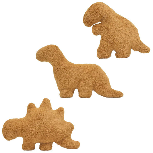 TVVPGG Dino Nugget Pillow, 3 Pcs Dino Chicken Nuggets Plush Stuffed Animal Gift for Kids Adults Girlfriend Christmas