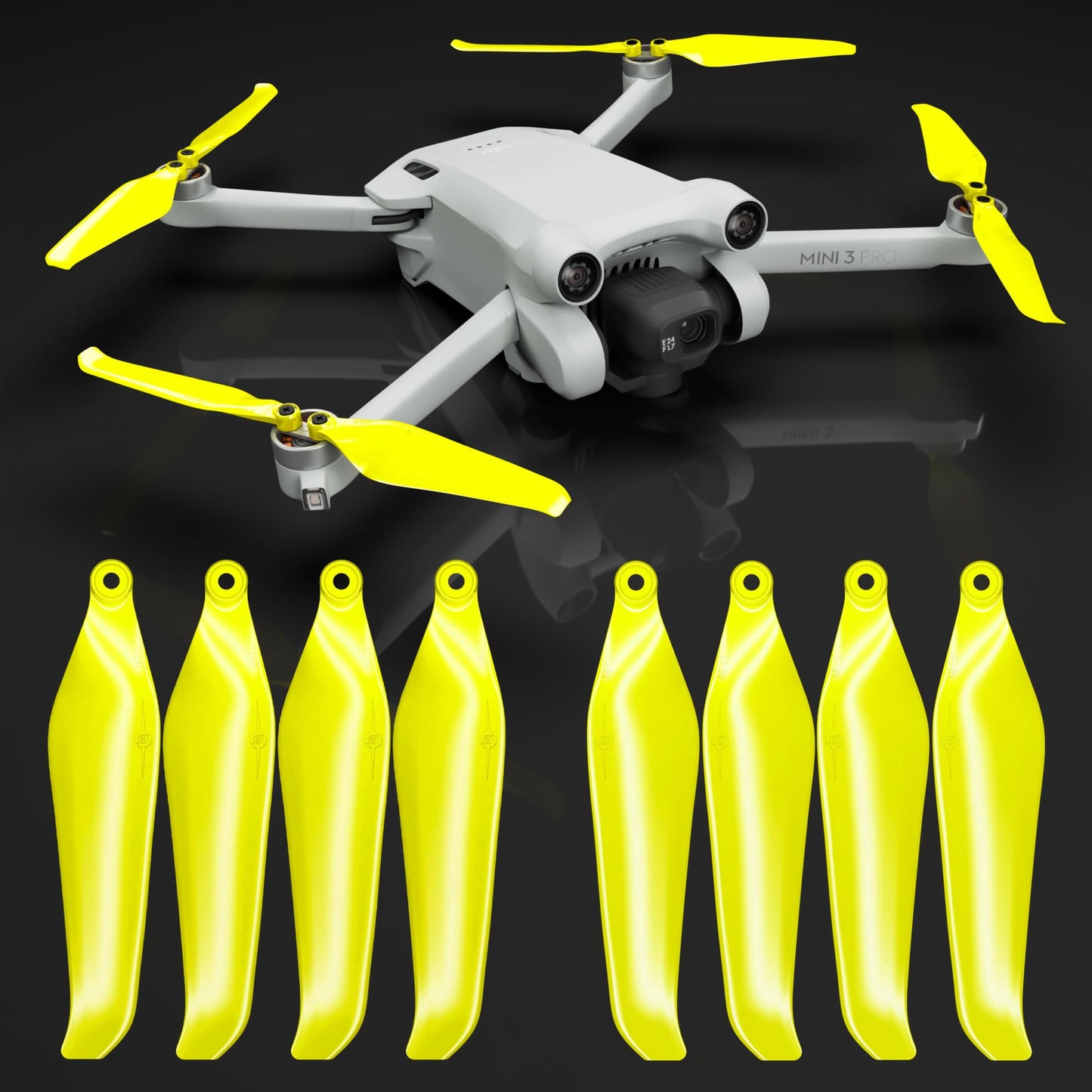 Master Airscrew Bundle - Stealth Propellers for DJI Mini 3 Pro & Mini 4 Pro - Black + Electric + Blue