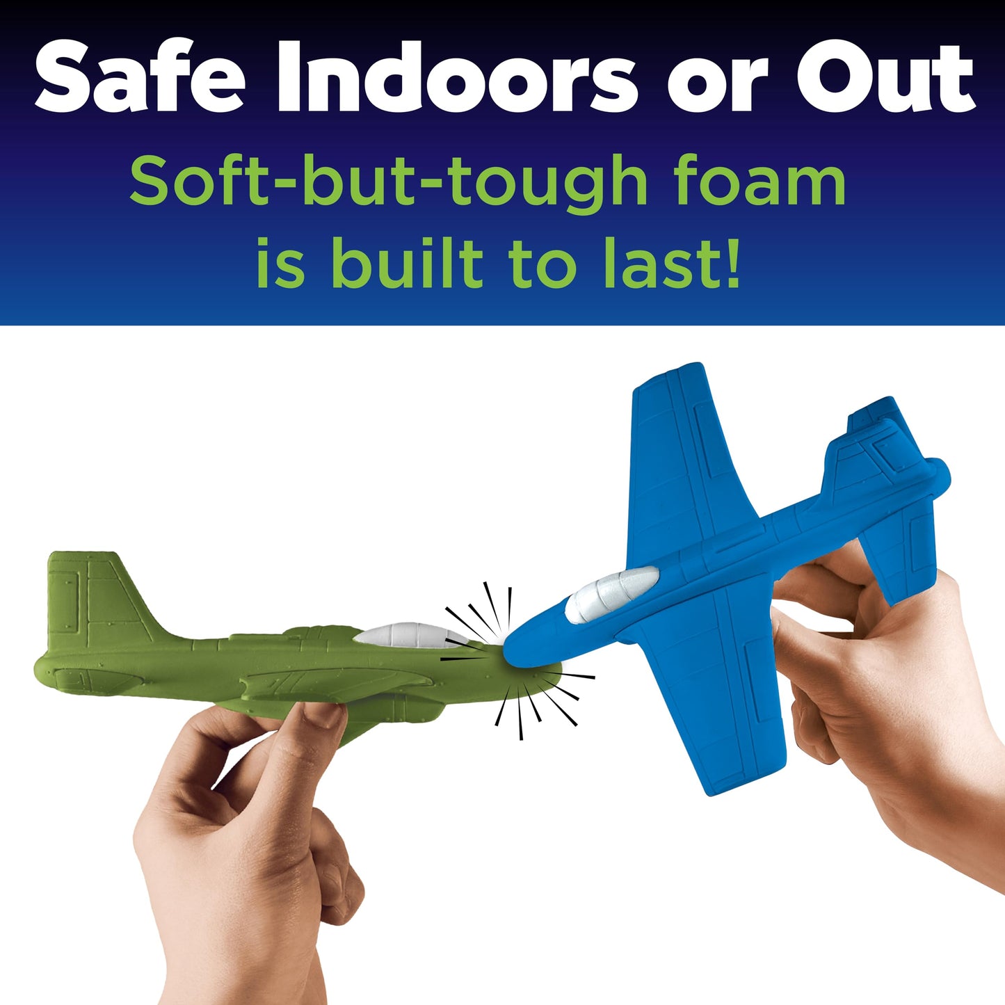 Creativity for Kids Stunt Squadron Foam Fliers: Makes 3 Airplane Toys for Kids, Crafts and STEM Kits for Kids, Toys for Boys and Girls, Boys Gifts (Ages 5+)