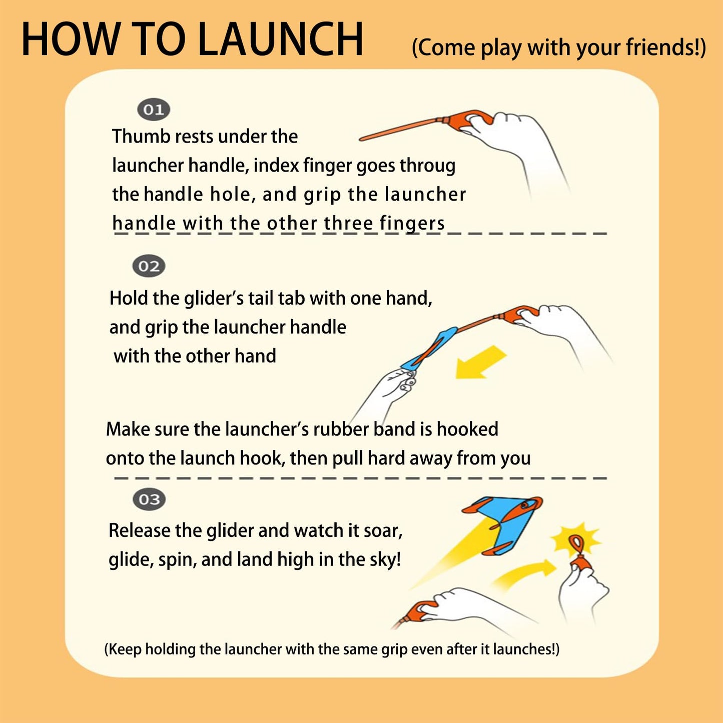 LINJAY Airplane Launch Toy Set – Flying Plane Launcher for Kids, Outdoor Activities & Physical Play&Kids Flying Toy Gift for Kids