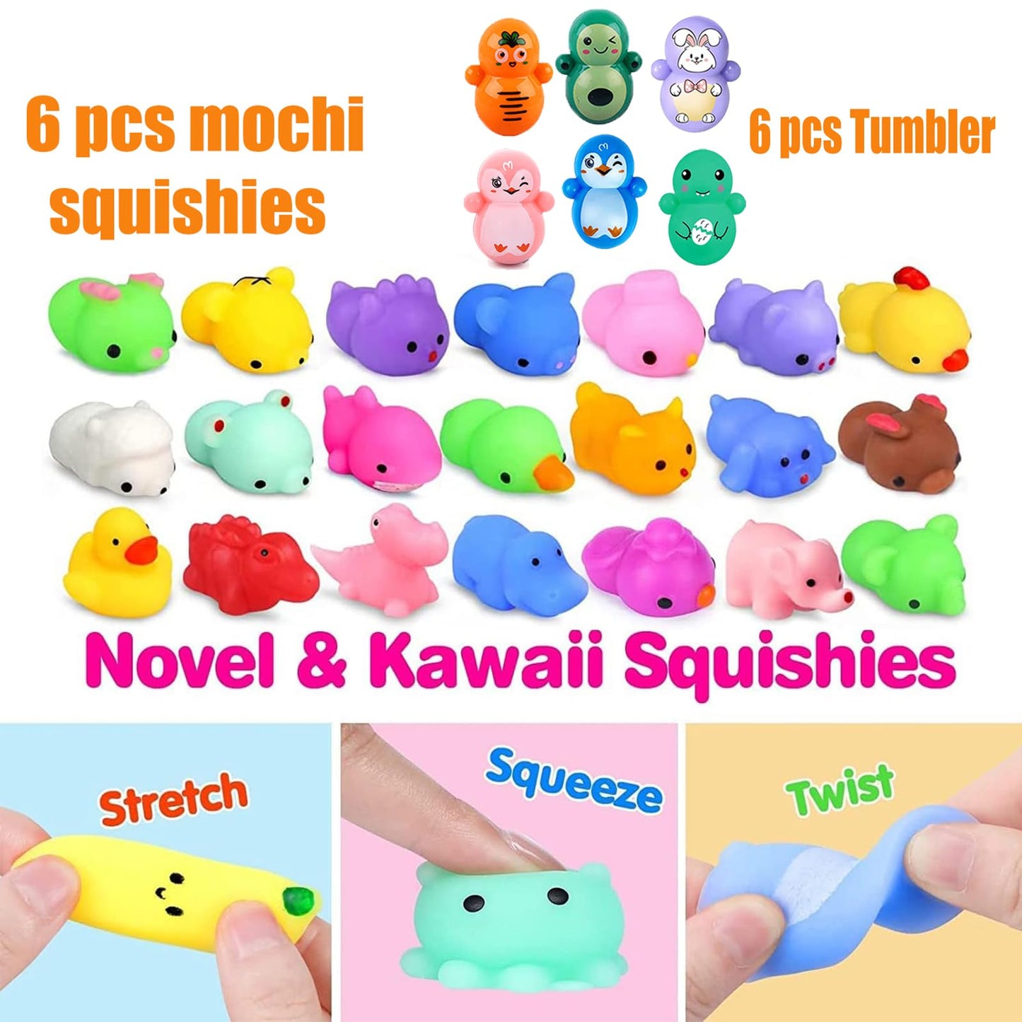 Mctuoba 132 Pcs Party Favors for Kids, Fidget Treasure Box Toys, Classroom Prizes, Pinata Stuffers, Goodie Bags Fillers for Kids Birthday Party, Treasure Chest, Prize Box Toys for Boys Girls