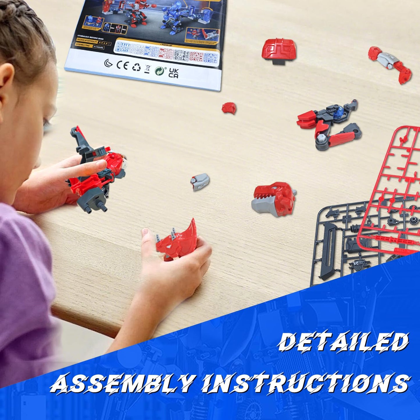 RiteHold Hydraulic Boxing Bots STEM Robot Building Kit, 2 Hydraulic Powered Battle Fighting Robots, Educational Birthday Gift for 8-12 Year Old Boys & Girls