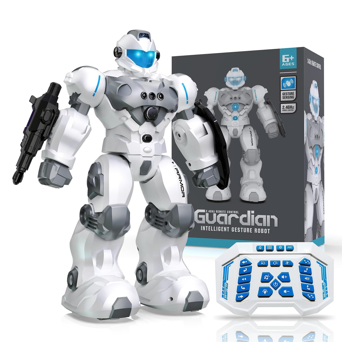 Oharsea Robot Toys for Kids, Toys for 6 7 8 9 10 Year Old Boys Girls, Remote Control Toys with 2.4GHz Gesture Sensing, Programmable Singing Dancing RC Robot, Birthday Gifts for Boys and Girls