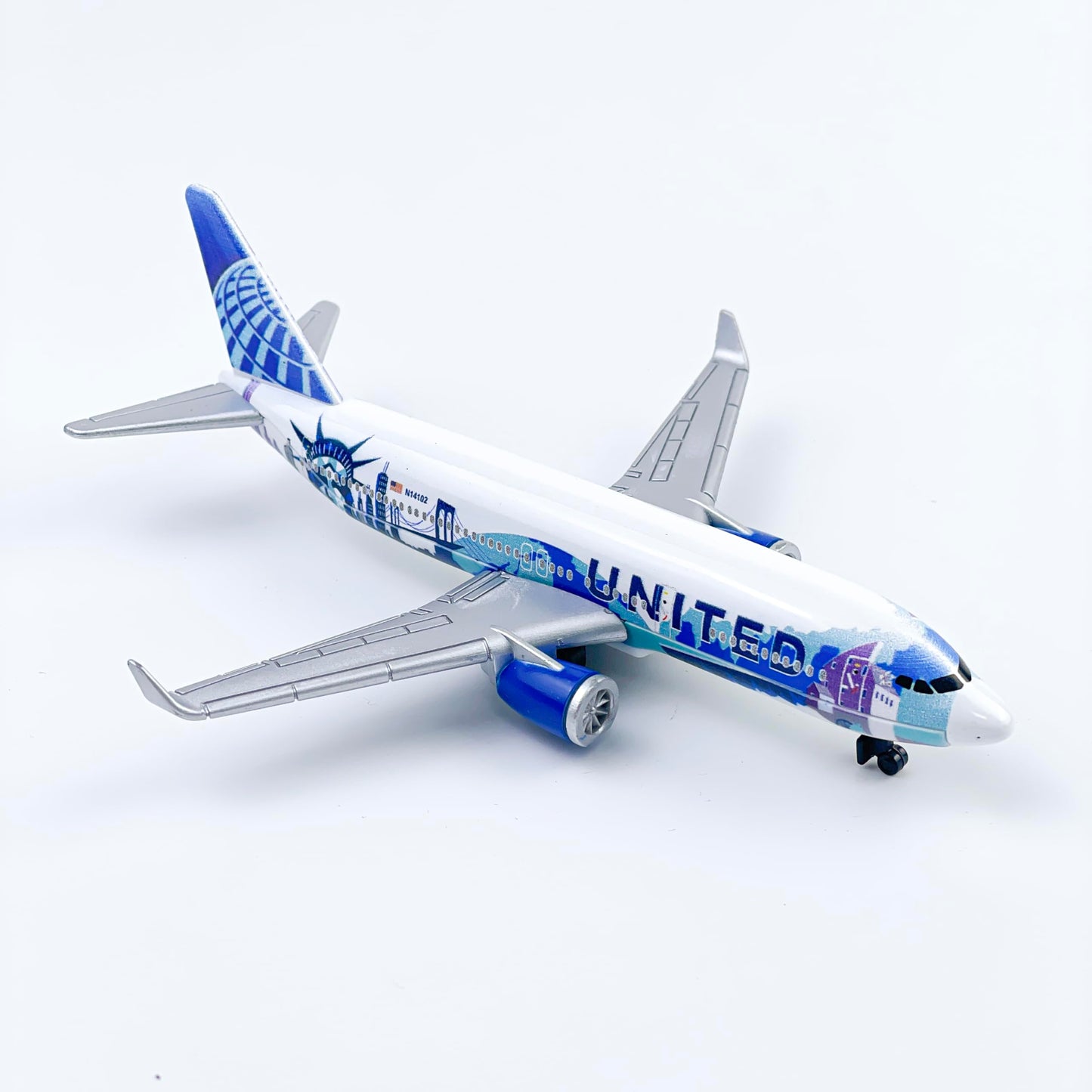 AVIAMUSE Model Airplane, United N14102 Aircraft Planes Model Suitable for Collection and Christmas Birthday, Desktop Decor