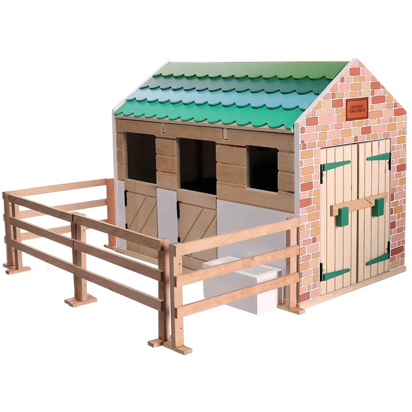 Lottie Dolls Stable Playset | Toy Farm Playset | Toy Barn | Toy Horse Stable Playset | Wooden Barn