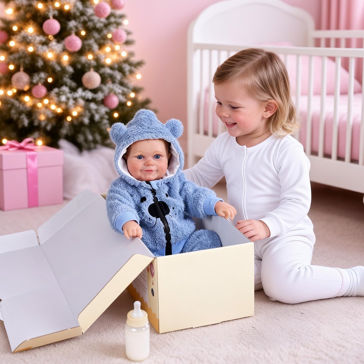 BABESIDE Lifelike Reborn Baby Dolls Boy - 18 Inch Realistic-Newborn Baby Doll, Soft Body Real Life Reborn with Accessories for Kids Age 3 +