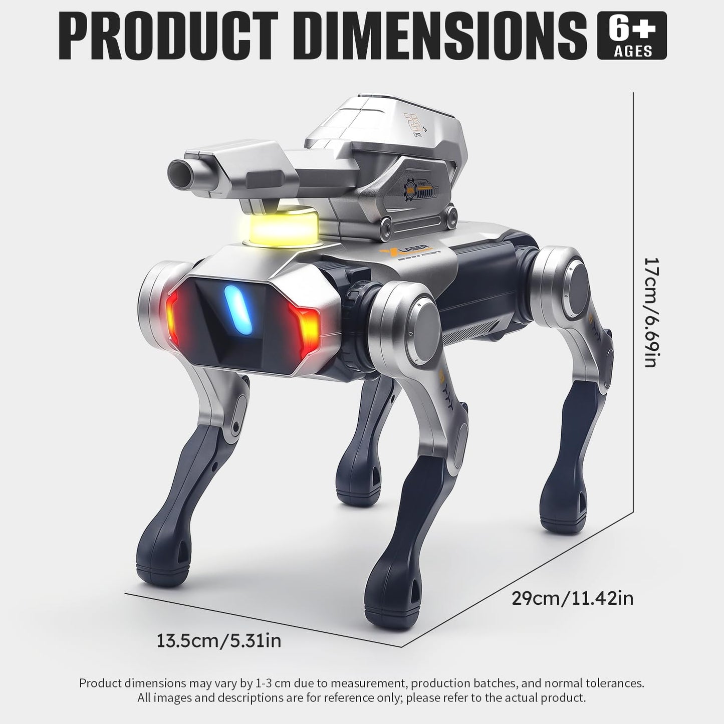 Smart Robot Dog,Interactive STEM Pet Toys with Blaster oice & Remote Control, App Programming,Lifelike Actions,Bionic Walking,Programmable Play Birthday Gifts for Boys Girls