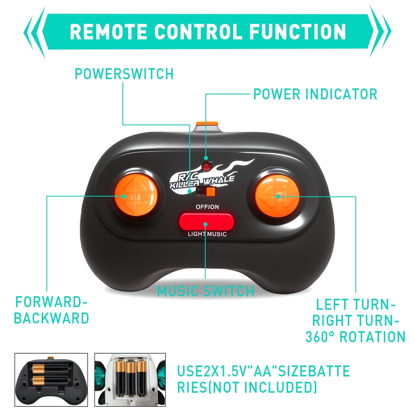 VOOU Remote Control Shark, RC Car Toys can Bend, Turn & Slide Like a Mutant Machine, Birthday Easter Gifts for Kids 3 4 5 6 7 8 9 10 11 12 Year Old Boys Girls