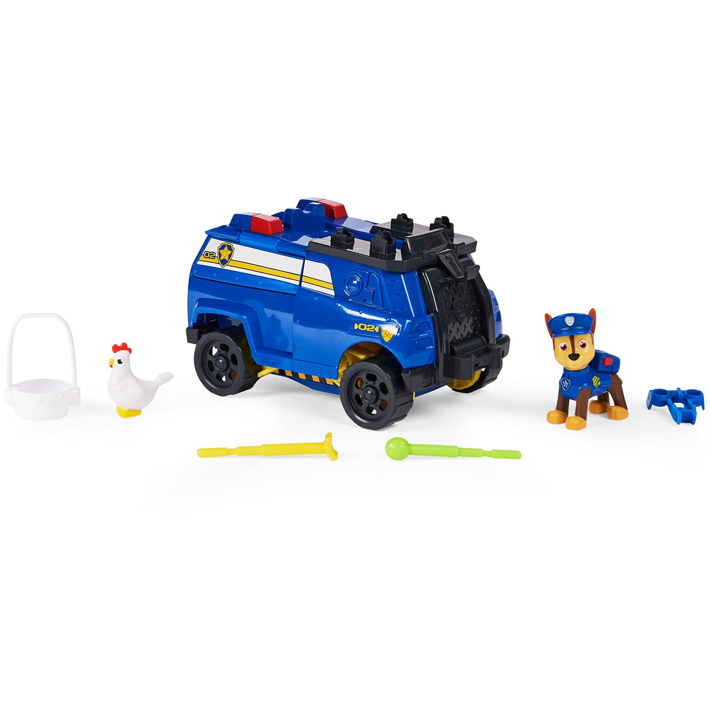 PAW Patrol Chase Rise and Rescue Transforming Toy Car with Action Figures and Accessories, Kids’ Toys for Ages 3 and up