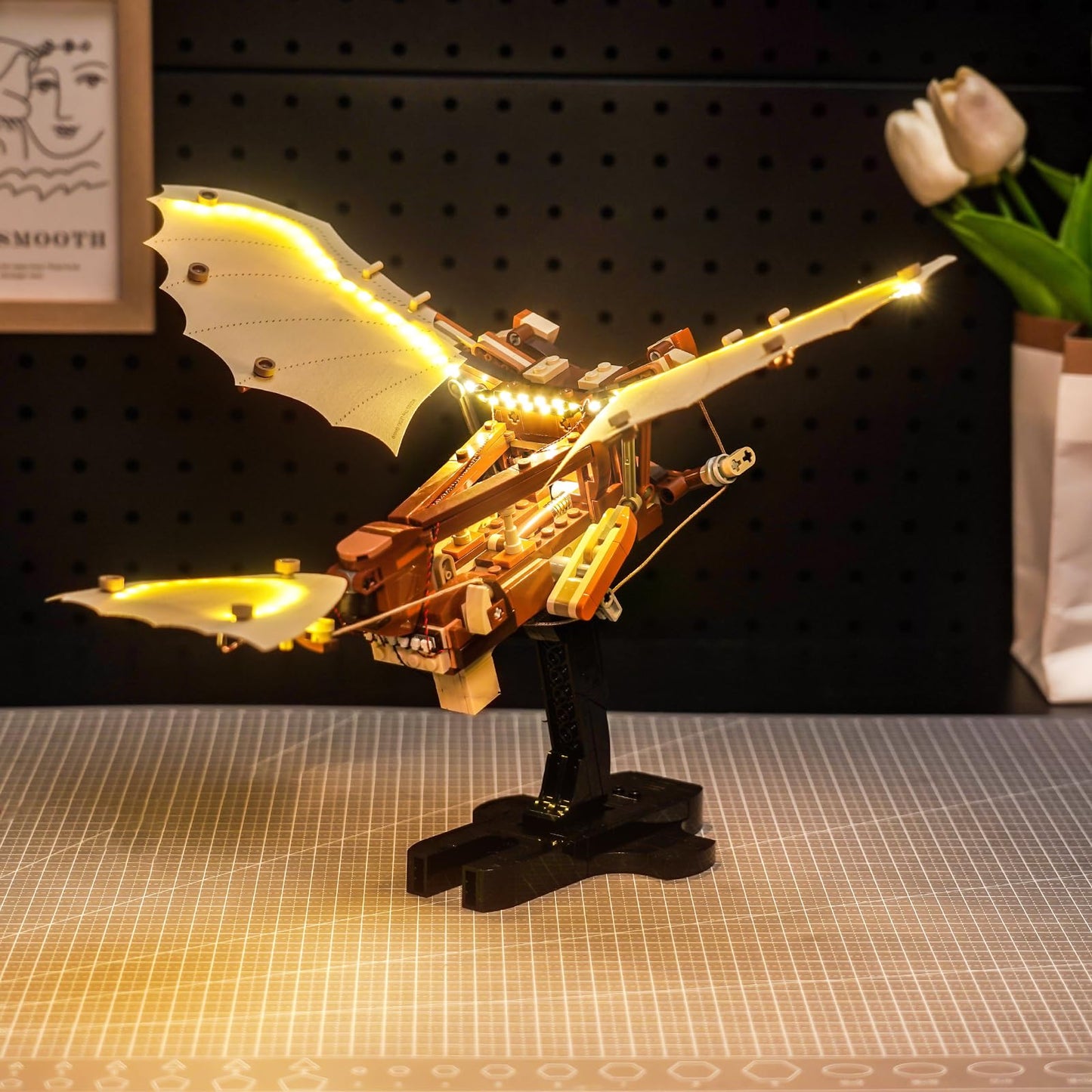 Brickshining LED Lighting Compatible with Lego Leonardo da Vinci’s Flying Machine, Light Kit Compatible with Lego 10363 Leonardo da Vinci’s Flying Machine, NOT Included The Model Set