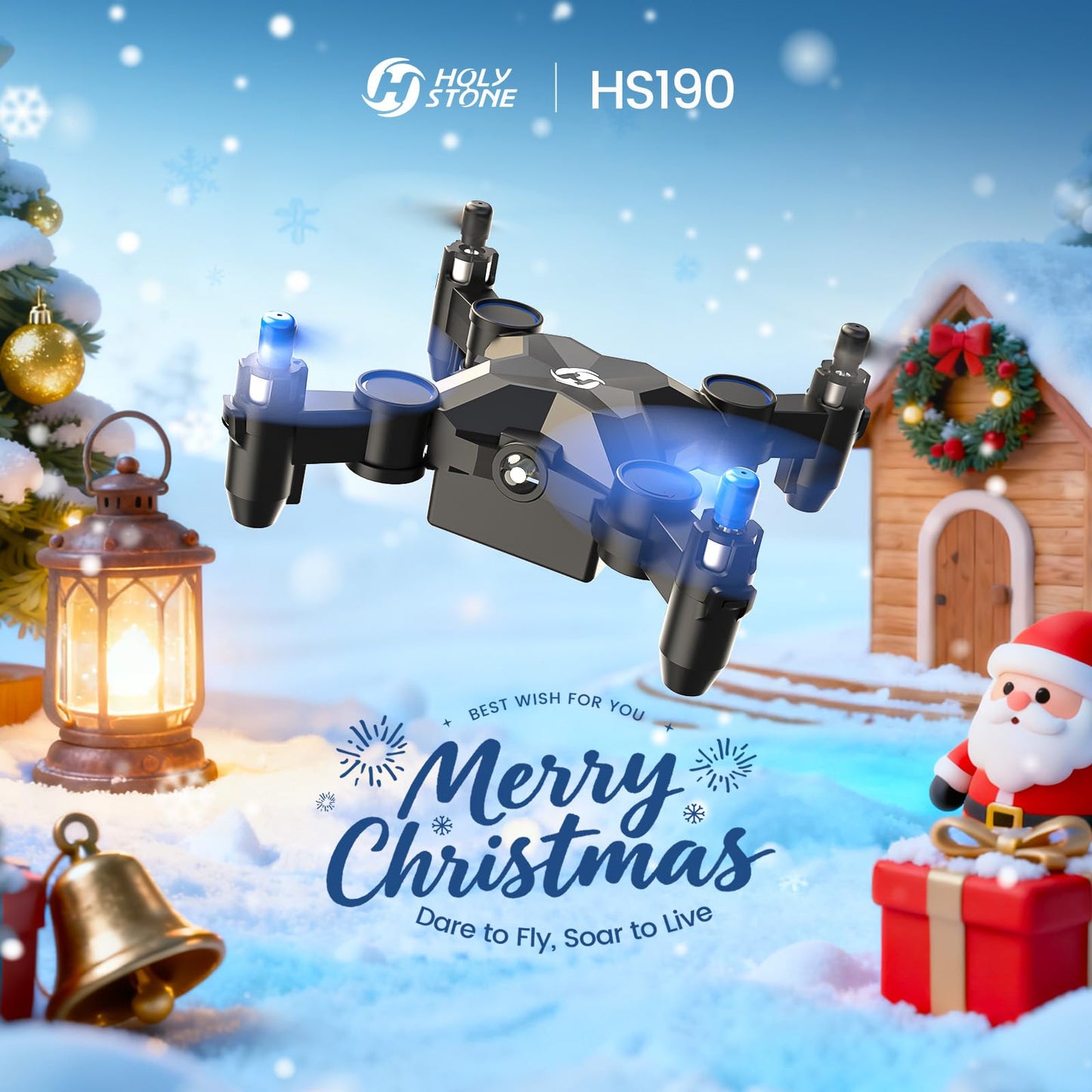 Holy Stone HS190 Foldable Mini Drone for Kids Beginners, Blue