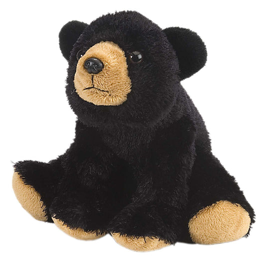 Wild Republic Black Bear Plush, Stuffed Animal, Plush Toy, Gifts for Kids, Cuddlekins 8