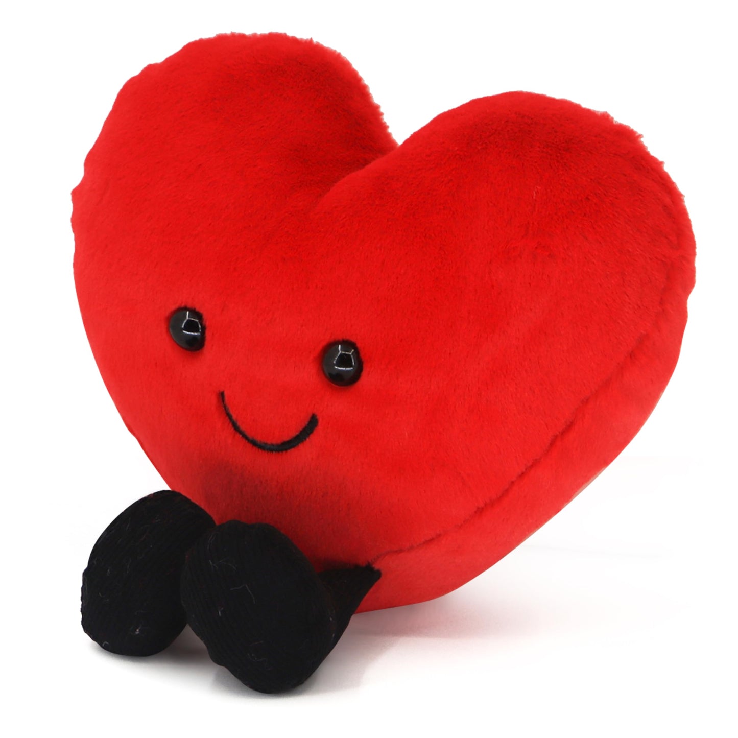 CNAANA Valentine's Day Heart Pillow,Cute Red Love Pillow Plush Toy,Valentine's Day Gifts for Girls and Boys (5 inch)