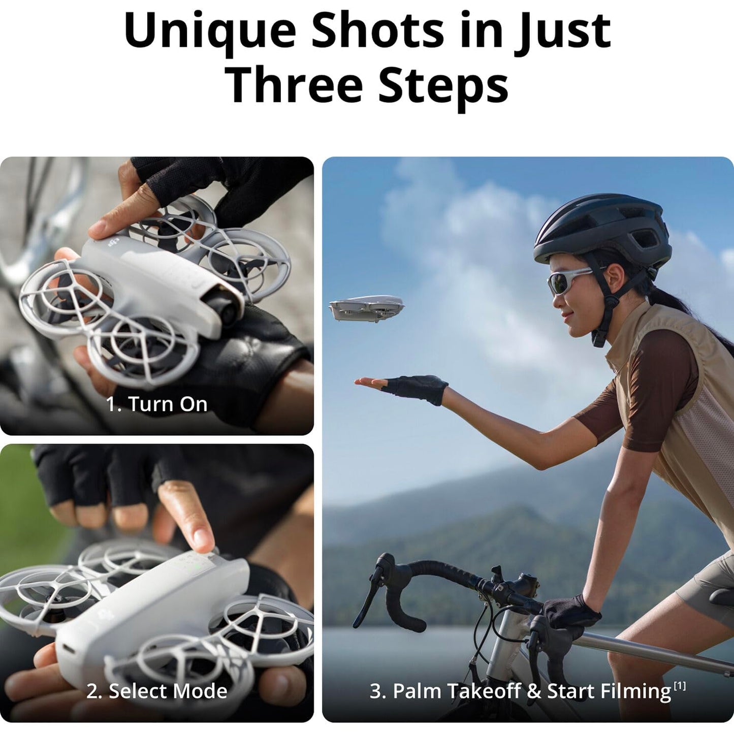 DJI Neo Drone Fly More Combo with RC-N3 Controller, Compact 4K UHD Mini Drone for Beginners, Travel, Vlogs, and Content Creation (CP.FP.00000185.01) + 64GB Card + Backpack + More (24pc Bundle)