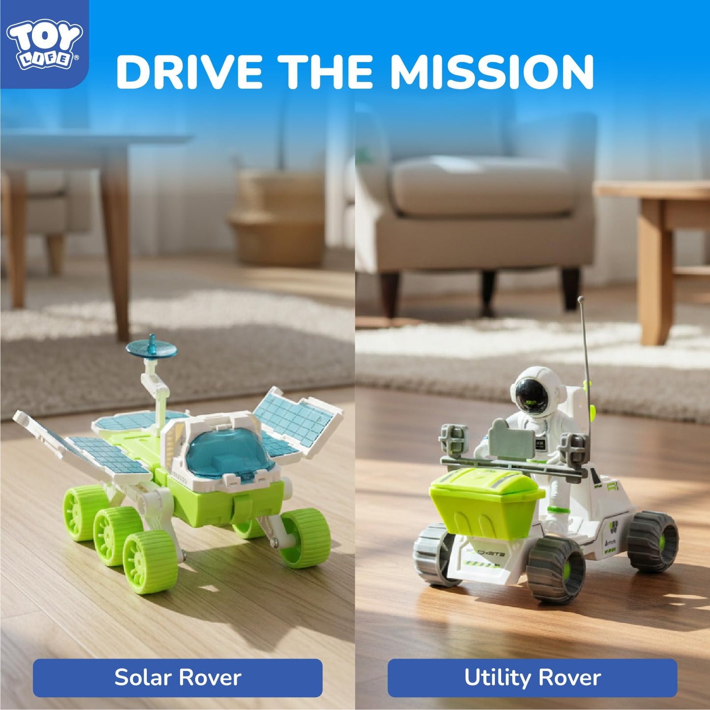 TOY Life Lunar Space Toy for Kids 3-5, Rocket Ship Toy with Astronaut Toys, Space Adventure Rocket Set, Spaceship Toys for Kids, Rocketship Toys for Boys and Girls 5-8, Space Toys