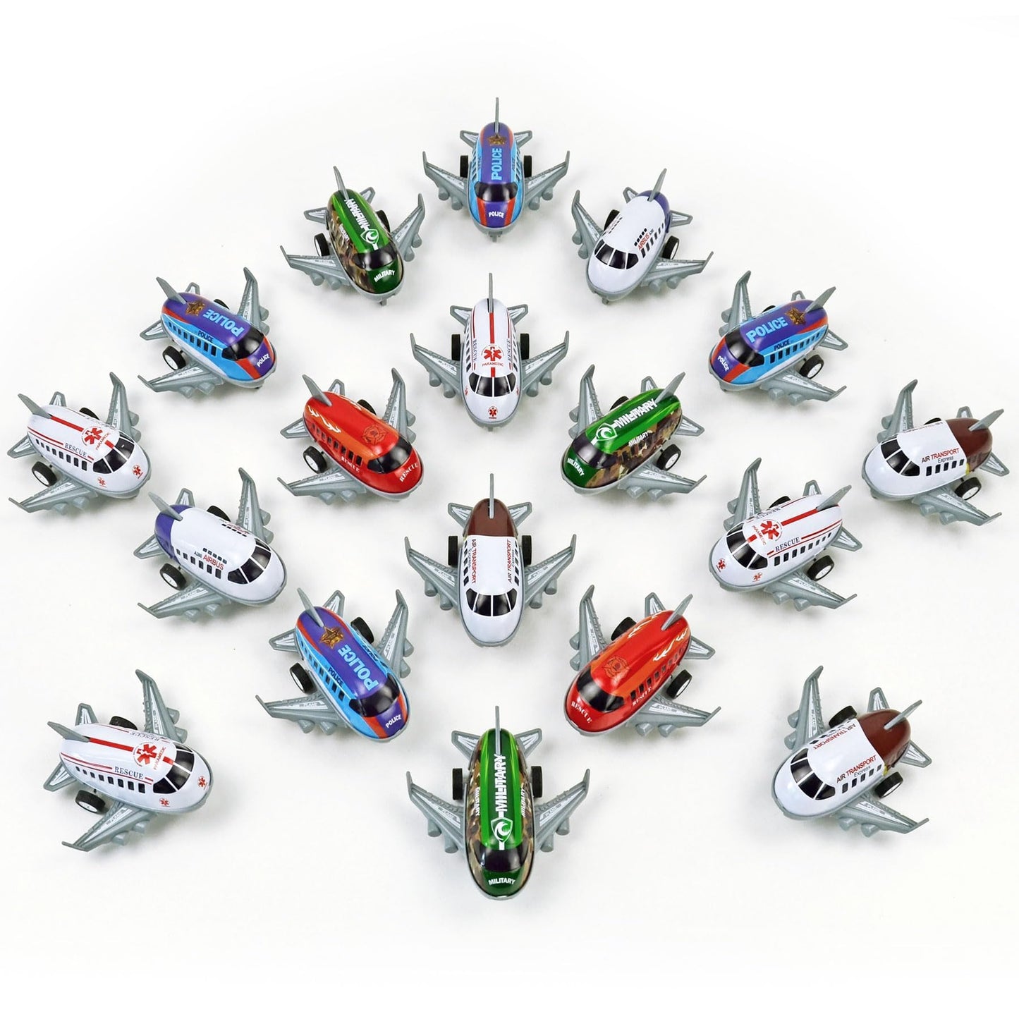 Vileafy 18 Toy Airplanes, Mini Pull Back Toys for Kids 3-5 Years Old Plane Party Favors, Treasure Box Prizes, Goodie Bag Stuffers, Small Toddler Airplane Toys for Classroom or Birthday