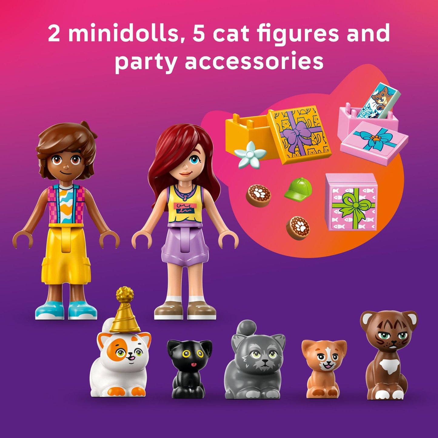 LEGO Friends Party & Tree House Building Toy, Pretend Play Blocks with Toys & 2 Minidolls, Creative Storytelling Toy for Kids 9+, Gift Idea, 42666