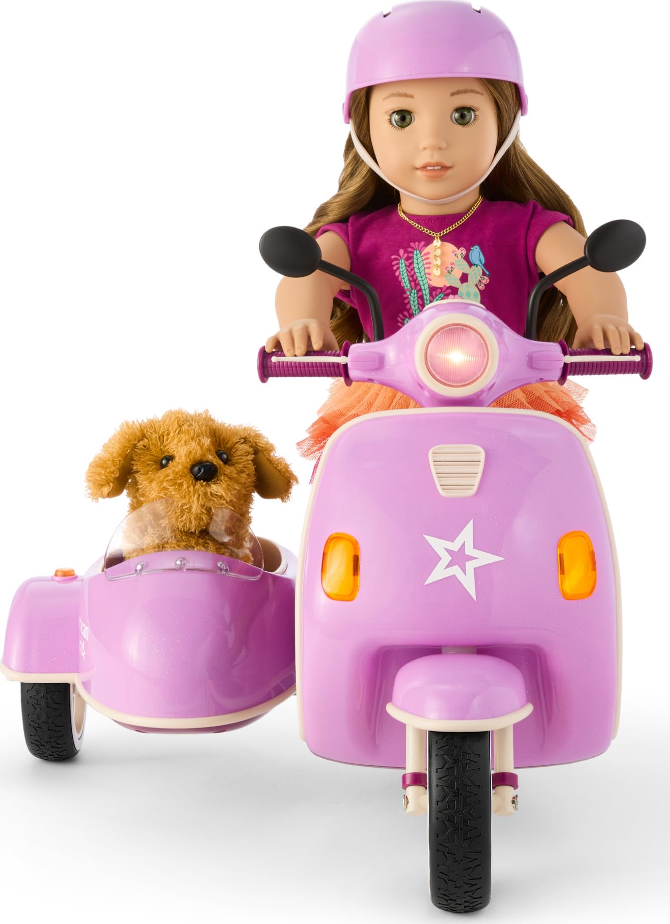 American Girl Hit the Road Scooter & Sidecar for 18-inch Dolls (Dolls Sold Separately)