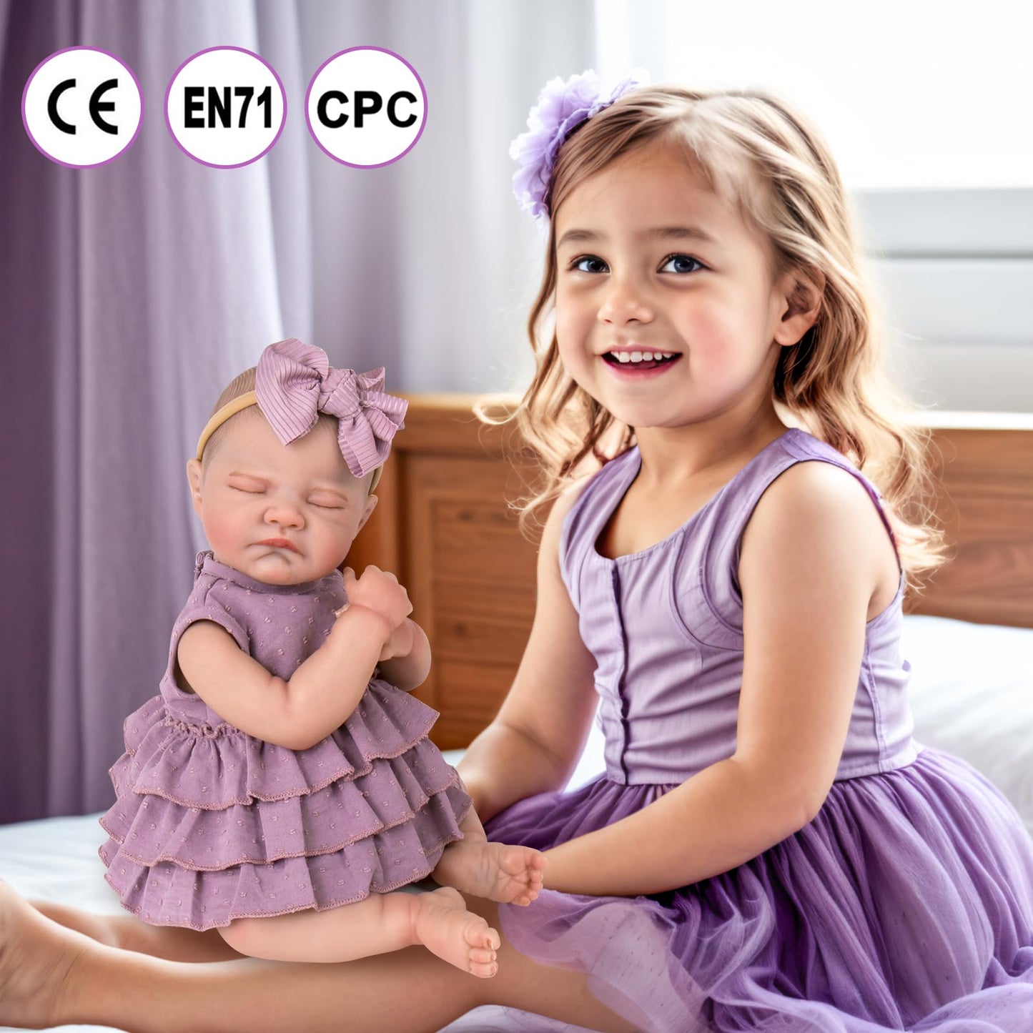 Aori Reborn Baby Dolls - 20-Inch Real Life Baby Doll with Poseable Limbs and Feeding Kit, Weighted Newborn Lifelike Baby Doll Gift Set for Seniors, Collectors and Kids 3+