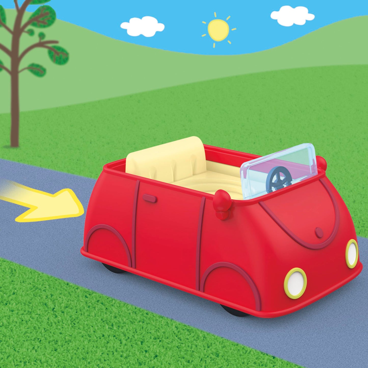 Peppa Pig Peppa's Little Vehicle Playset for Girls and Boys, Includes Helicopter, Camper, and Car, and 5 Figures Set, Preschool Toys, Ages 3+ (Amazon Exclusive)
