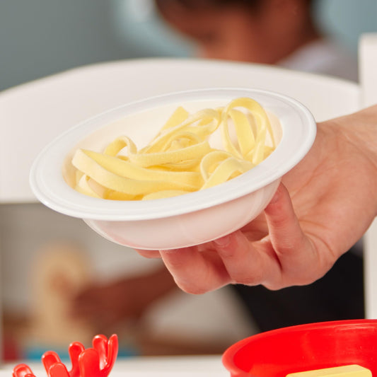 Melissa & Doug Prepare & Serve Pasta Set with Toy Food & Kids Play Kitchen Accessories, Montessori-Inspired Preschool Learning Toys for Girls & Boys 3+