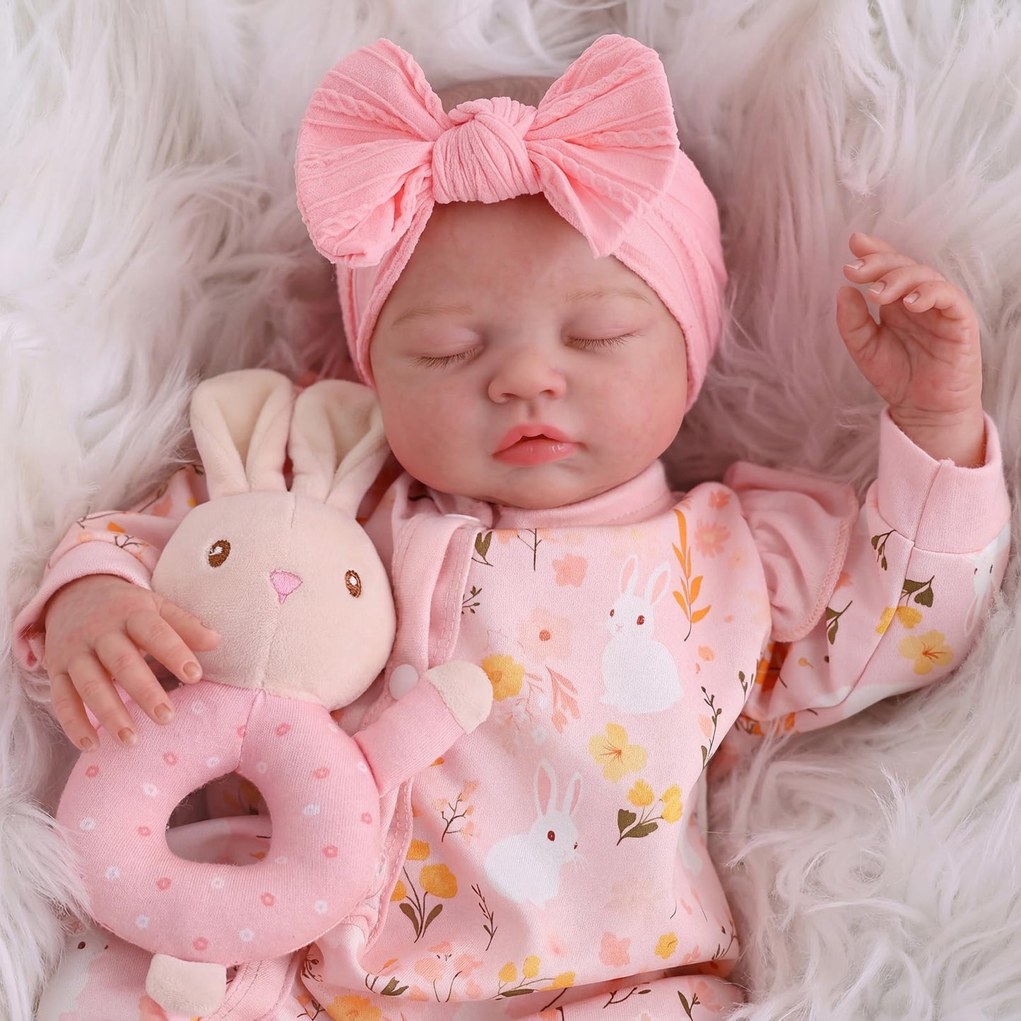 BABESIDE Lifelike Reborn Baby Dolls Girl - 20 Inch Realistic Newborn Baby Doll with Poseable Body, Real Life Baby Dolls with Accessories for 3+ Year Old Girls Gifts, Pretend Play, Collection
