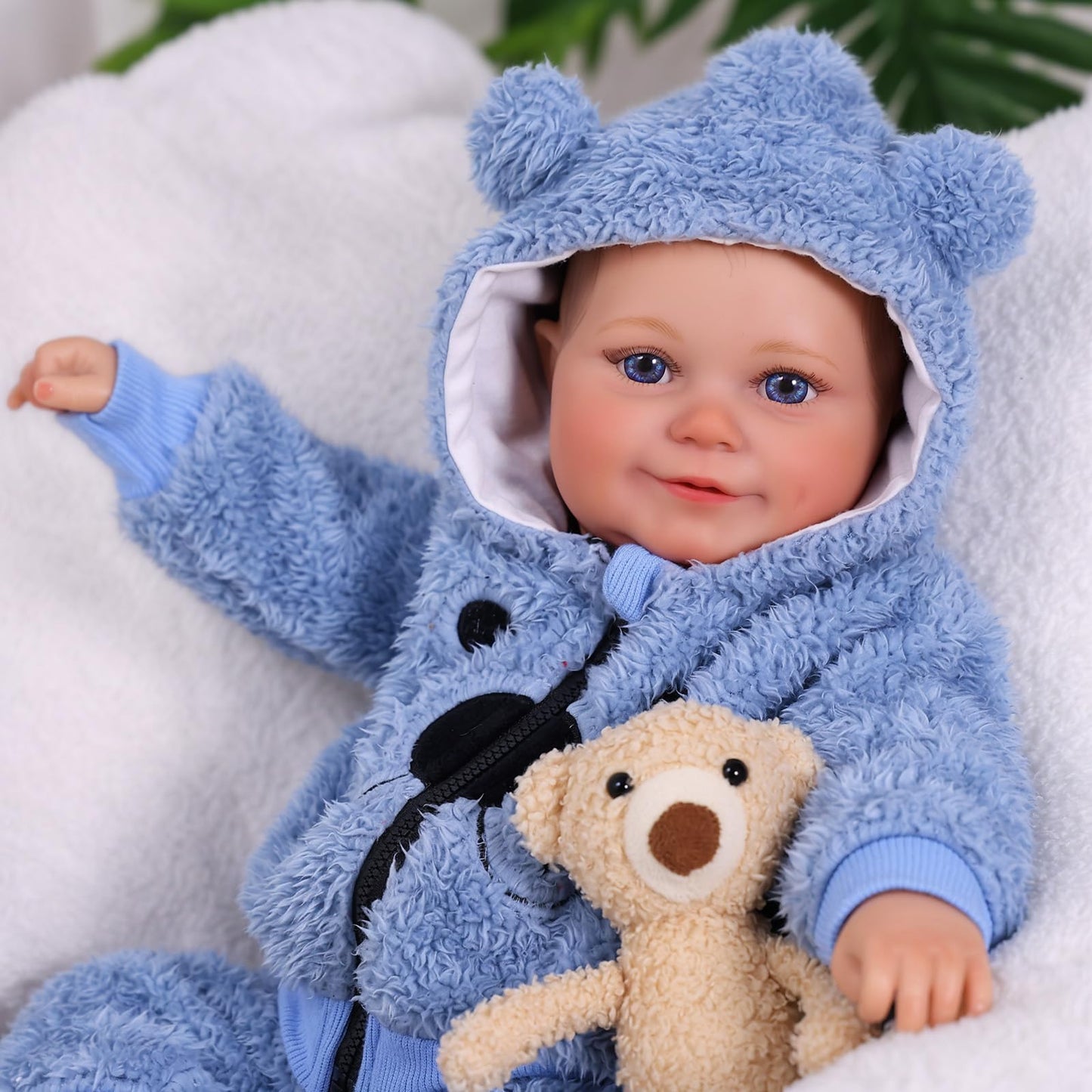 BABESIDE Lifelike Reborn Baby Dolls Boy - 18 Inch Realistic-Newborn Baby Doll, Soft Body Real Life Reborn with Accessories for Kids Age 3 +