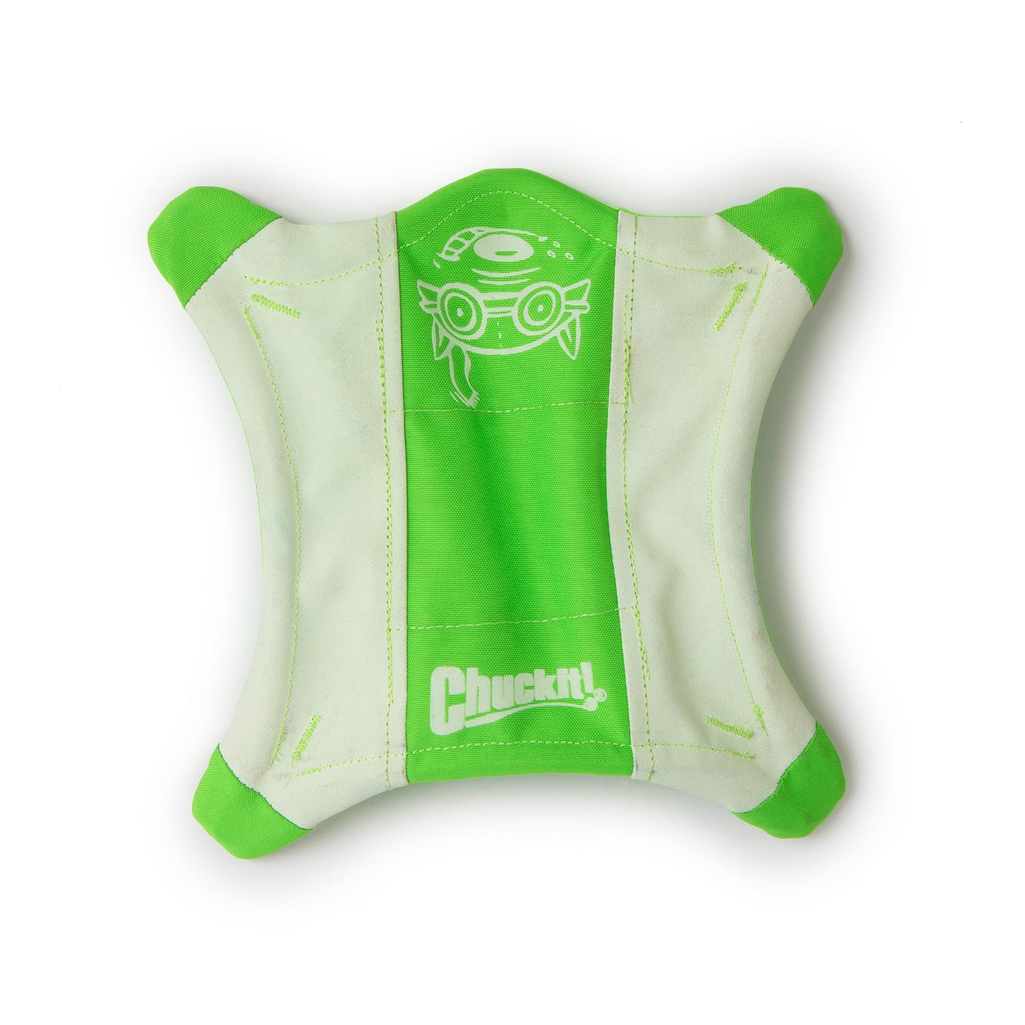 Chuckit! Flying Glow Squirrel Fetch Dog Toy, (10.5 Inch Length), Glow in the Dark Dog Toy, Pack of 1, Size Medium, for All Breeds and Sizes