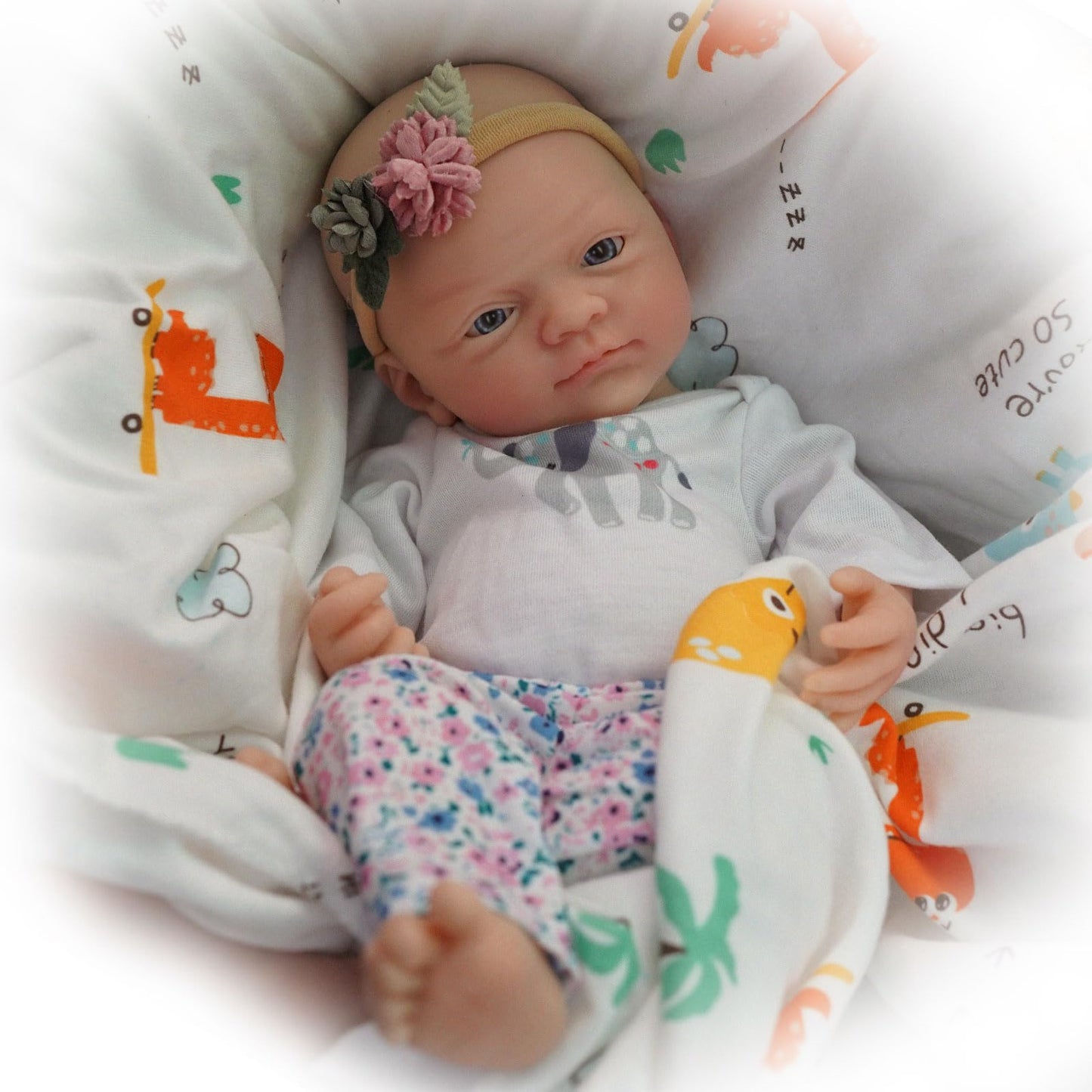 Mire & Mire Reborn Baby Dolls 12" Girl Full Body Silicone Baby Doll -Newborn that Look Open Eyes Baby Dolls
