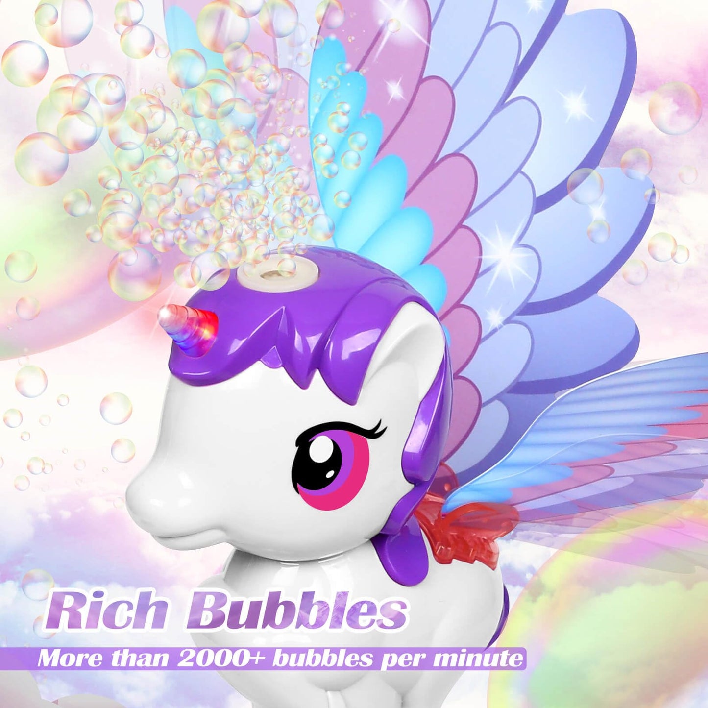 Dolanus Bubble Wands for Kids Toys Ages 3-8 Year Old: Unicorn Toys Princess Wand, Toddler Girl Toy Age 3 4-5 6 Years Old, Outdoor Party Birthday Gifts for 3 4 5 6 7 8 Year Old