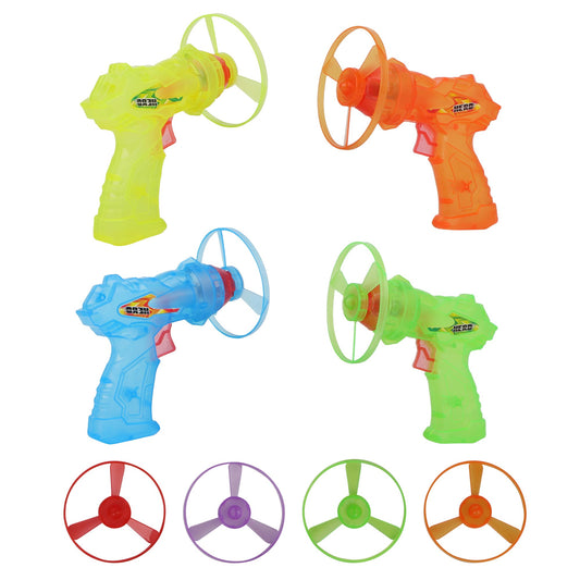 4 Pack Launching Toy Flying Disc Shooters for Kids Cyclone Gyro Launcher Flying Saucer Ejection Flying Disk Spinning Top Toy Indoor & Outside Play for Kids Ages 5+,Cat Propellers