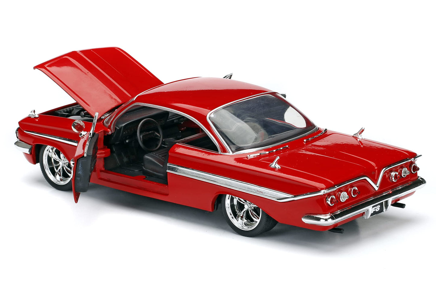 Jada Toys Fast & Furious 8 1:24 Diecast - Dom's Chevy Impala Vehicle, Red
