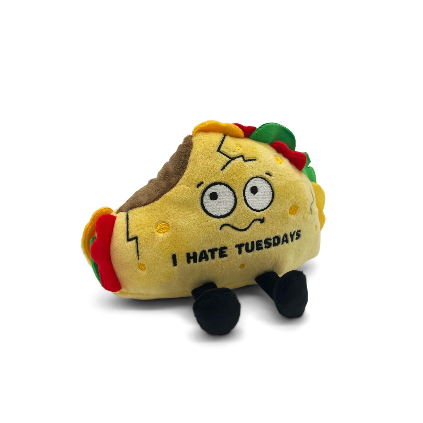 Punchkins Taco Plushie - I Hate Tuesdays Funny Plush, Gift for Taco Lovers, Cute Plush Toy for Gifting