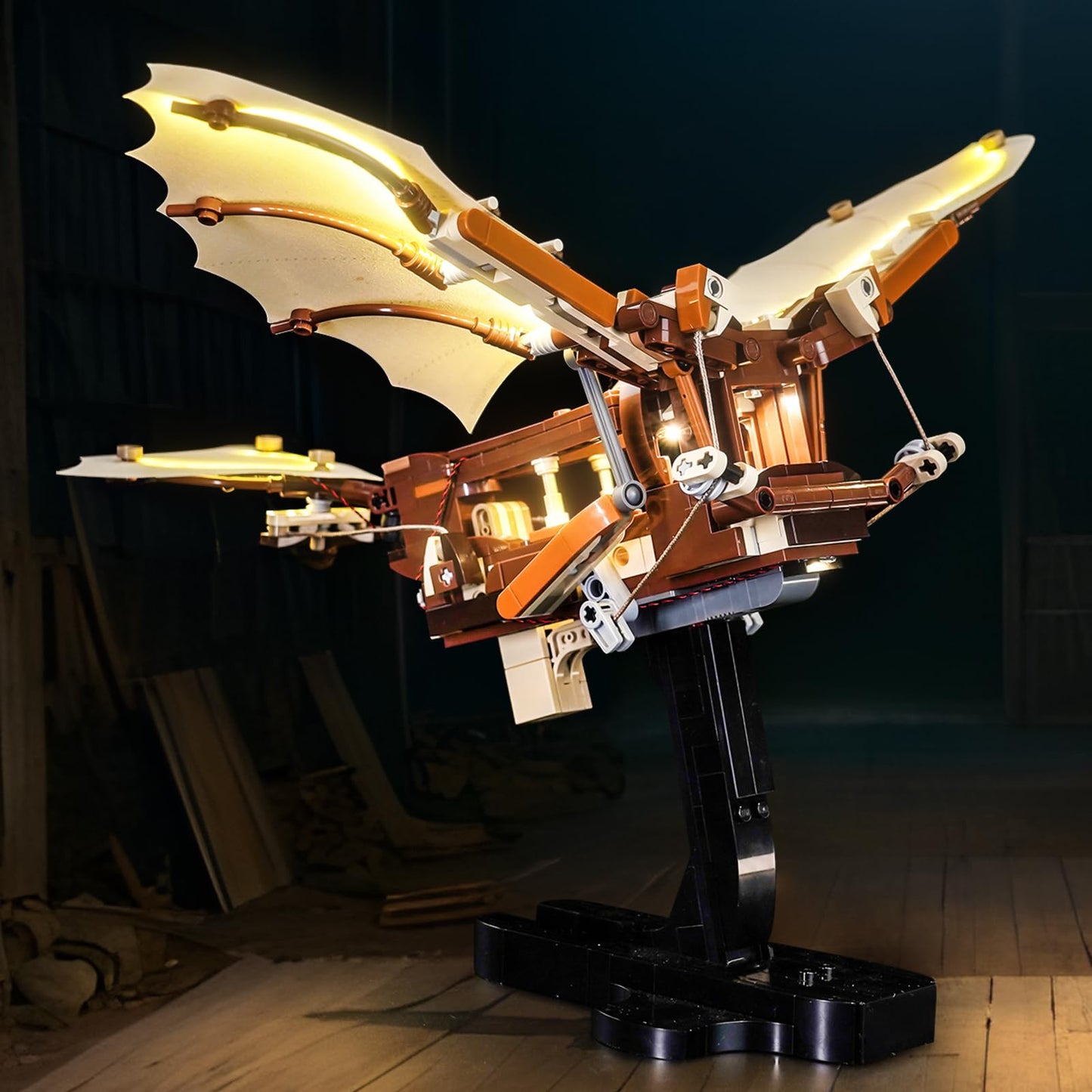 Brickshining LED Lighting Compatible with Lego Leonardo da Vinci’s Flying Machine, Light Kit Compatible with Lego 10363 Leonardo da Vinci’s Flying Machine, NOT Included The Model Set