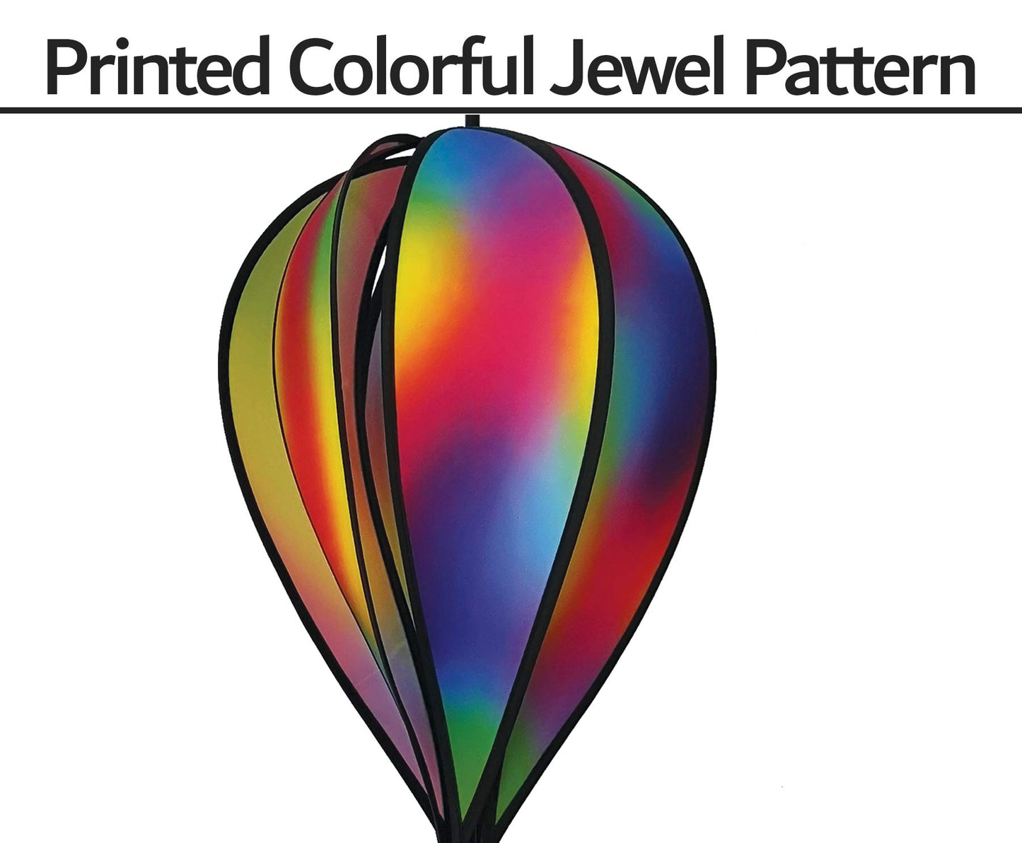 In the Breeze 0977 Jewel Hot Air Balloon Spinner-Outdoor Hanging Decoration