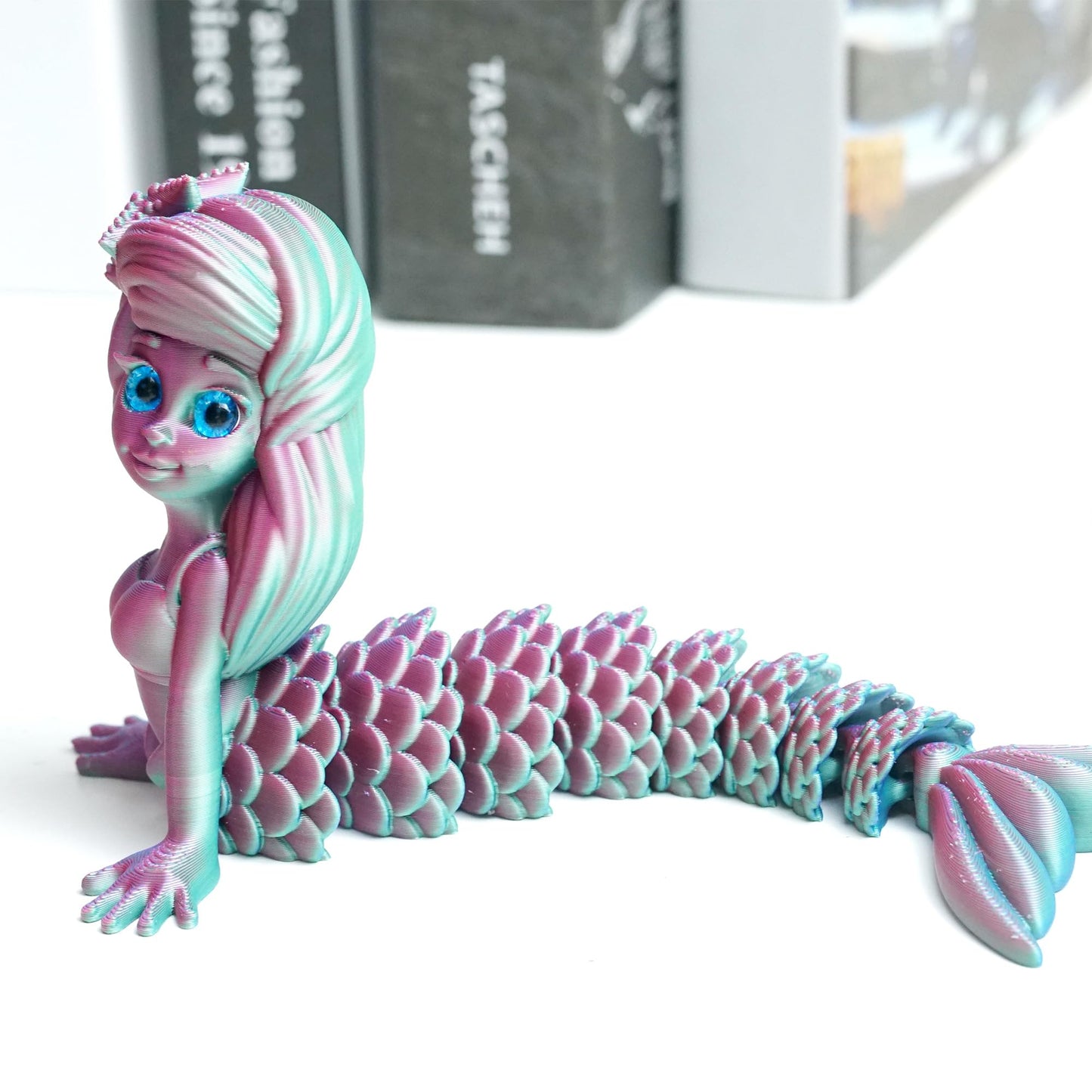 3D Printed Mermaid Model,Articulated Mermaid Toys,Surprise Fantasy Gifts, Flexible Joint Animal Figurines, 3D Printed Stuff,Stress Relief, Fidget restlessness, ADHD Toys