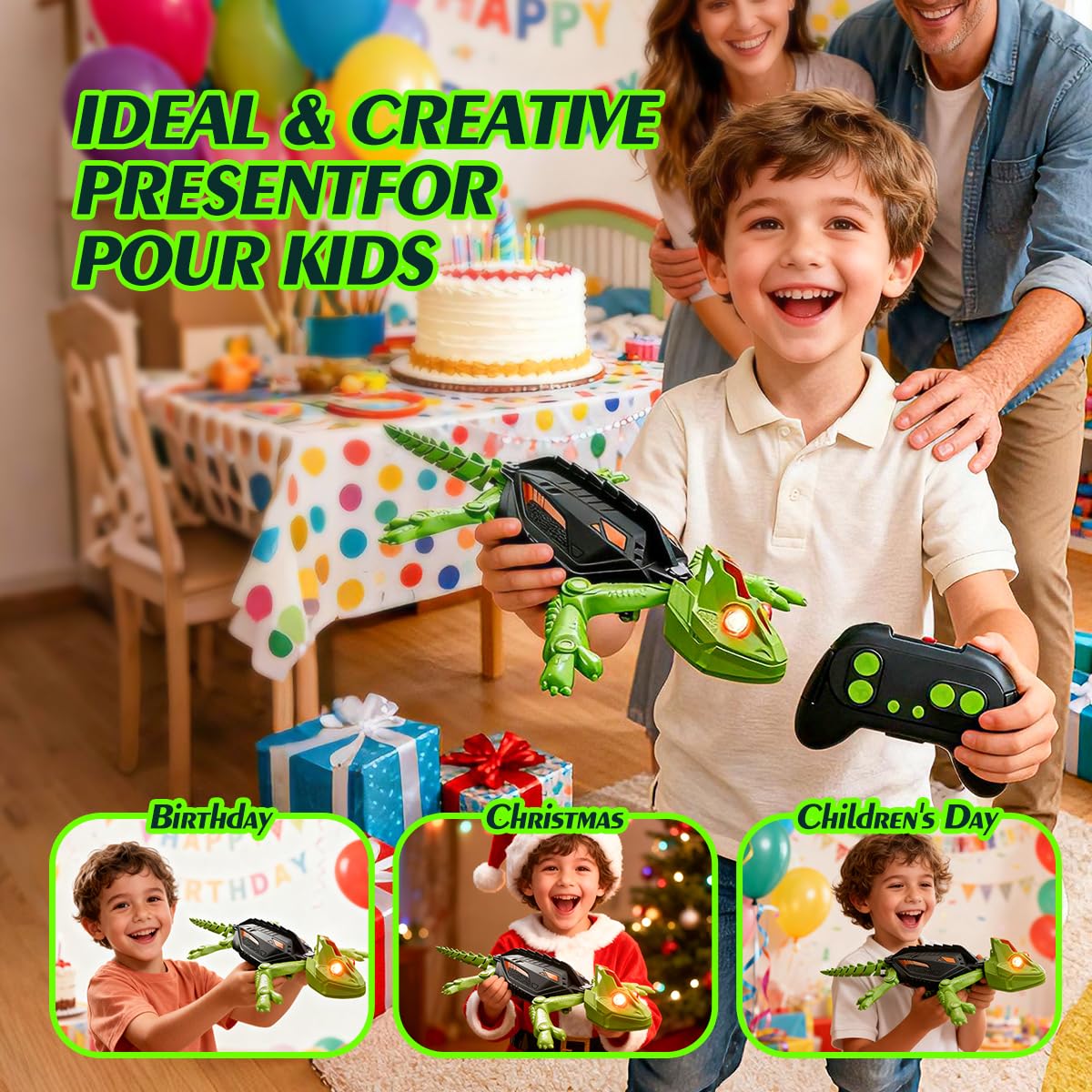 Wall Climbing RC Toy for Kids Boys Girls Indoor - Remote Control Gecko Crawler Robotic Car, Rechargeable Electric Chameleon Robots, Fun Gifts, Interactive Birthday Toys for 3 4 5 6 7 8 Year Old