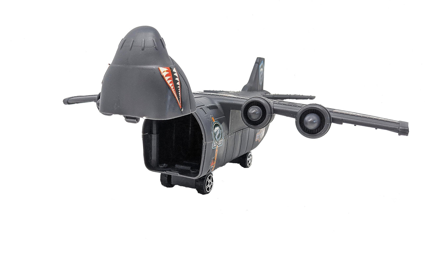 Aircraft Carrier Toy Army Men with Cargo Plane Warplanes Fighter Jets Military Vehicles