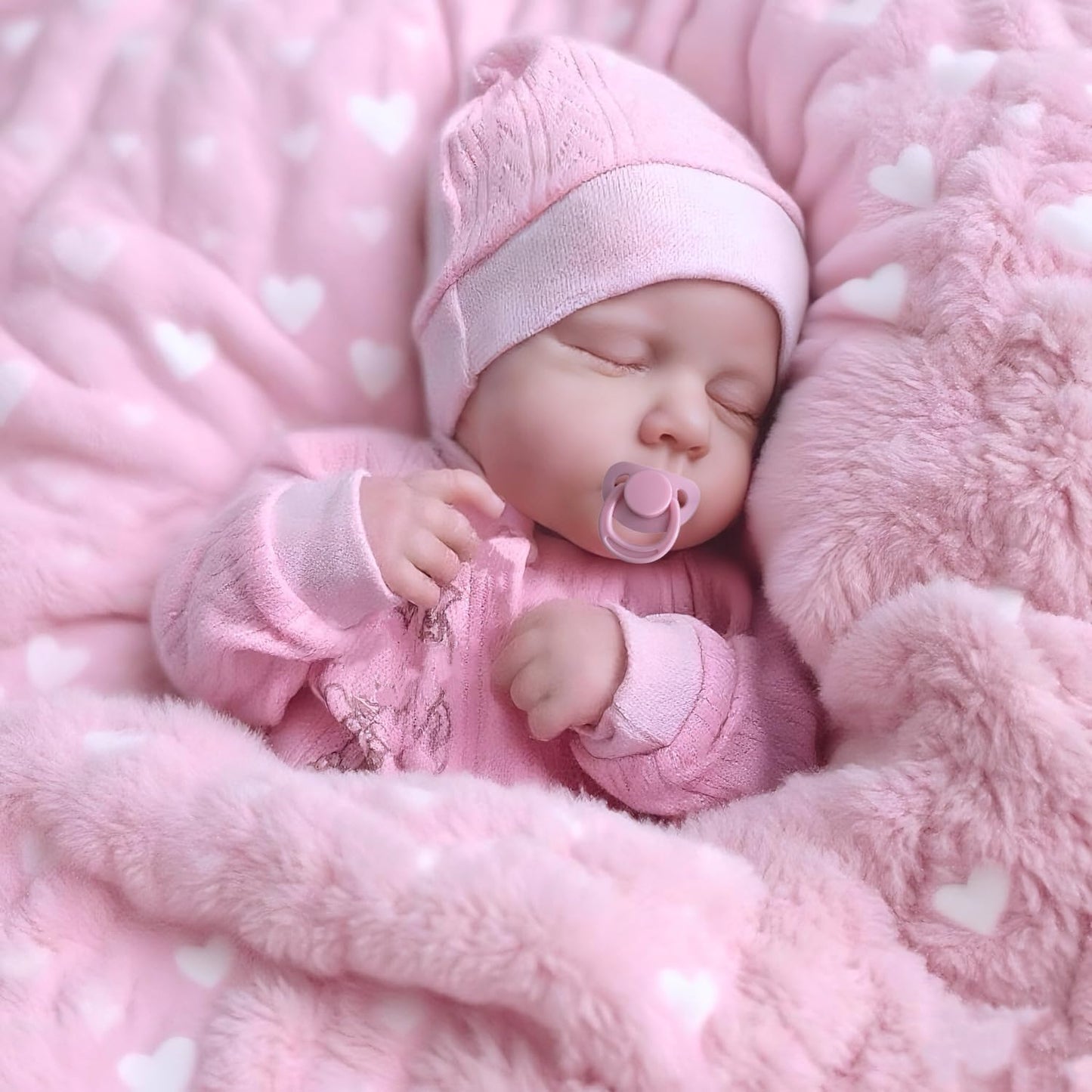 MRB Lifelike Reborn Baby Dolls-20 inch Realistic Newborn Baby Dolls, Soft Vinyl and Cloth Body Real Life Baby Dolls Girl with Accessories Birthday Gift for Kids Age 3+