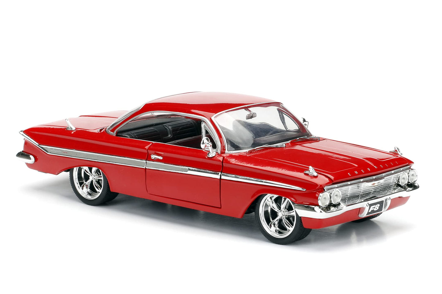 Jada Toys Fast & Furious 8 1:24 Diecast - Dom's Chevy Impala Vehicle, Red