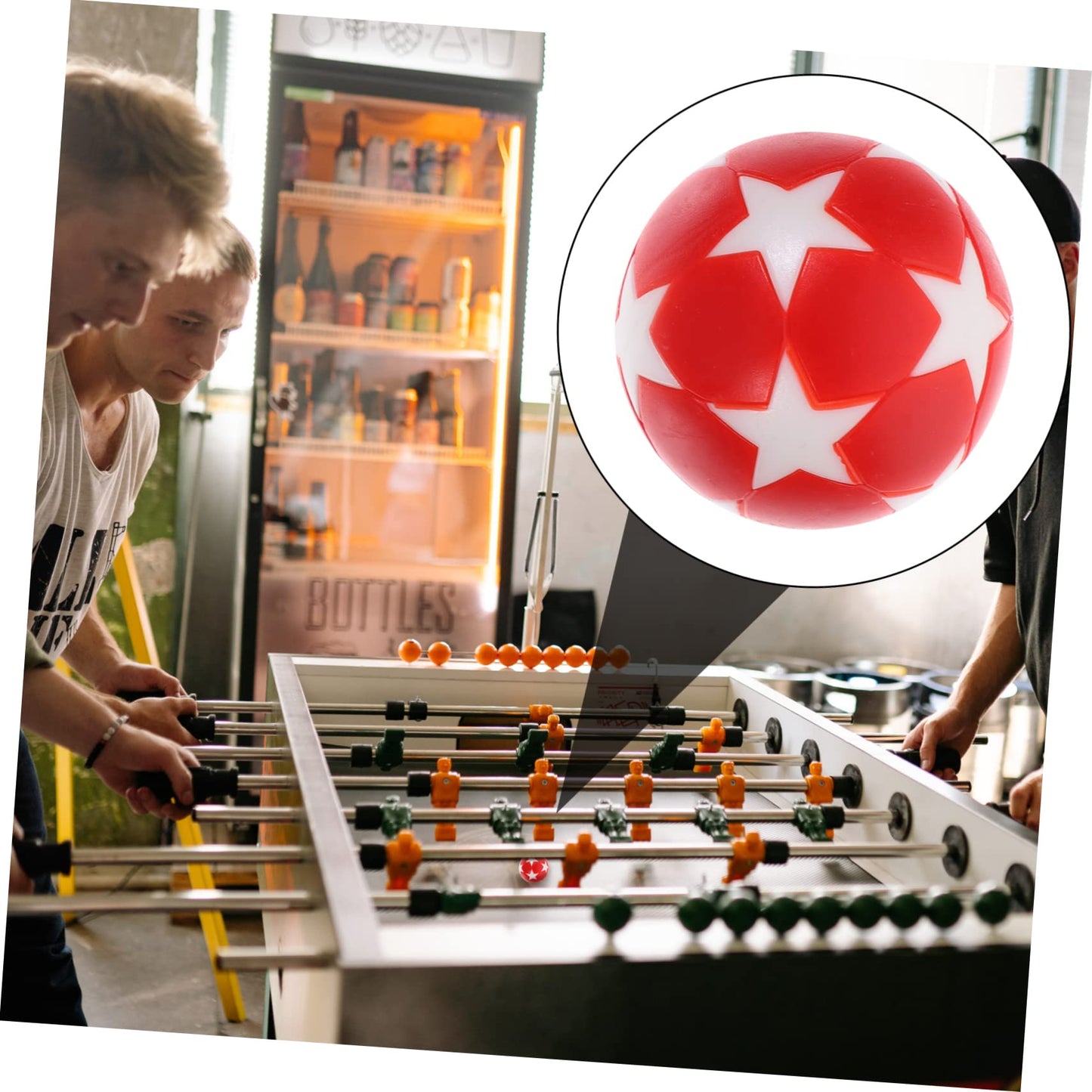 HOLIDYOYO 12PCS Mini Foosball Balls Replaceable Table Soccer Balls for Table Games 32mm Size Sturdy Plastic for Indoor Play Great for Party Fun