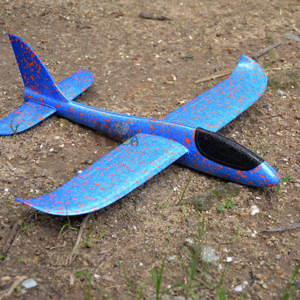 Sunisfa EPP Foam Glider Plane Aircraft, Robust Lightweight Broken with High Simulation Design for Kids, Easy to Assemble, Blue