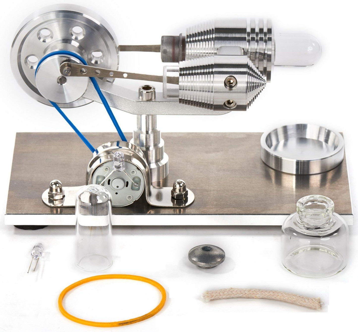 Sunnytech Mini Solar Vertical Mendocino Motor Hot Air Stirling Engine QZ08A-SC010
